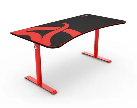 AROZZI ARENA Gaming Desk herný stôl čiernočervený / D: 160cm / Š: 71-82cm / V: 71-81cm