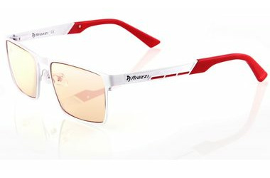 AROZZI VISIONE VX-800 herné okuliare bieločervené obrúčky / jantárové sklá