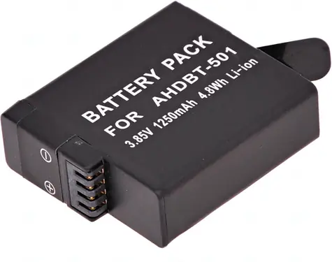T6 Power Batéria pre GoPro Hero5 Black / AHDBT-501 / AABAT-001 / 1250mAh / čierna