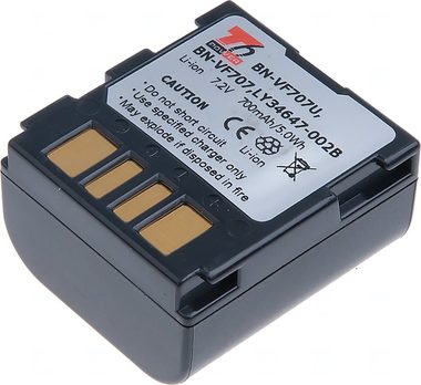 T6 Power Batéria pre JVC BN-VF707U / BN-VF707 / 700mAh / šedá