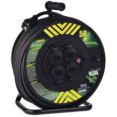 Emos predlžovací bubon - 4 zásuvky 50m / 2.5mm / guma / IP44