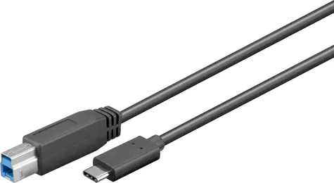 MicroConnect kábel USB3.1 C (M) - USB3.0 B (M) 1m 5Gbit/s čierna