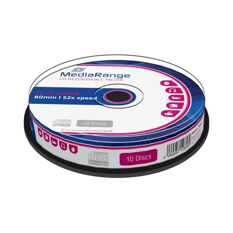 MediaRange CD-R 700MB 52x spindl 10ks
