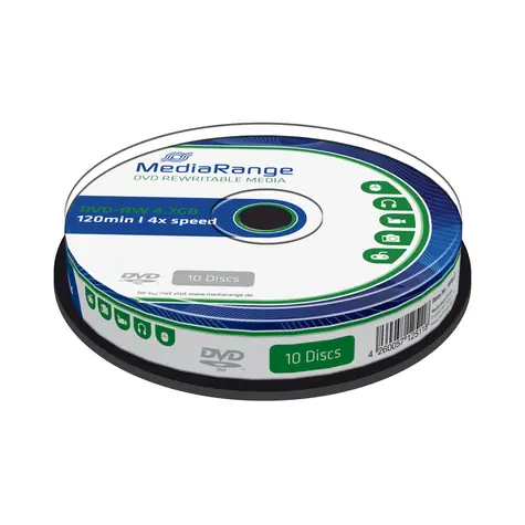 MediaRange DVD-RW 4.7GB 4x spindl 10ks