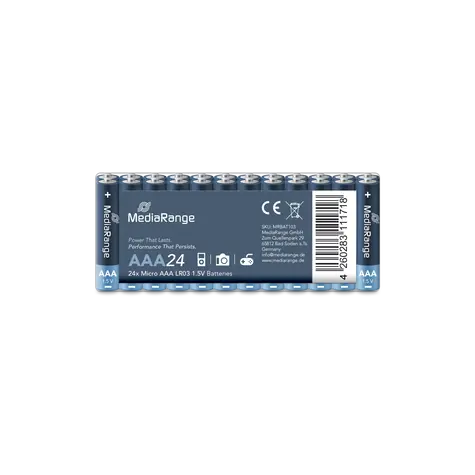MediaRange Premium batéria micro AAA 1.5V Alkalické 24ks