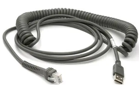 ZEBRA USB kábel (CBA-U09-C15ZAR) / krútený / 4.5m