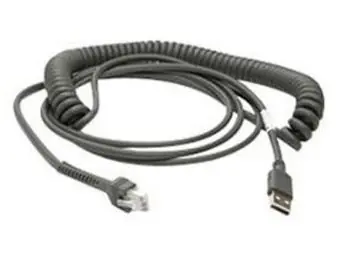 ZEBRA USB kábel (CBA-U12-C09ZAR) / krútený / 2.7m