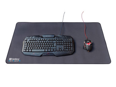 Sandberg Gamer Desk Pad XXXL / podložka pod myš a klávesnicu / čierna