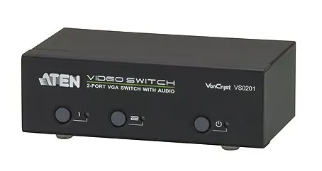 Aten 2- Port VGA Video-Audio elektronický prepínač