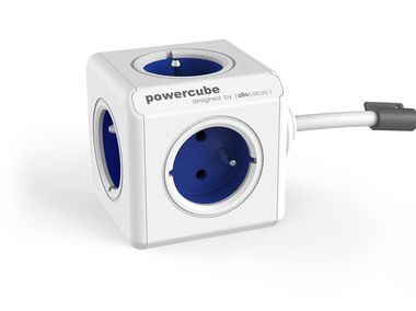 PowerCube Extended modrá / Predlžovací prívod 230V / 1.5m / 5 zásuviek