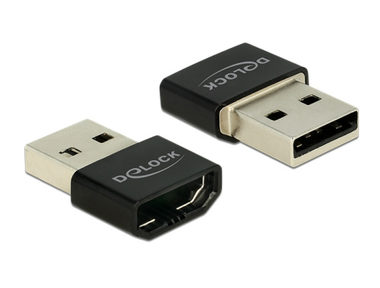 Delock Adaptér HDMI-A samica > USB Type-A samec / čierny