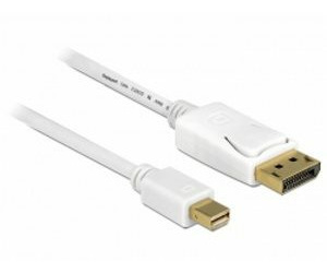 Delock kábel mini Displayport samec > Displayport samec / 3 m / biely