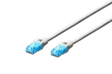 DIGITUS Ecoline Patch Cable biely 5m / UTP / CAT 5e / AWG 26:7