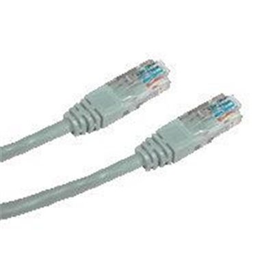 DATACOM Patch kábel 3m / UTP / CAT5E / RJ45 / šedý