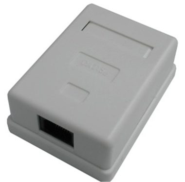 DATACOM Jednozásuvka nad omietku / 1 x RJ45 / CAT5E / UTP