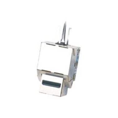 DATACOM Keystone CAT5E / STP / dual-mini / strieborná