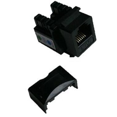 DATACOM Keystone UTP / RJ12 / CAT3 / DUAL / čierny