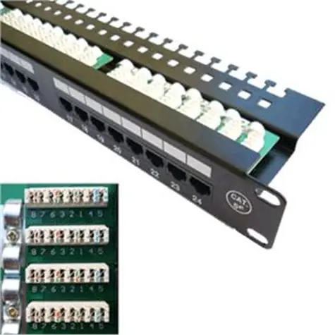 DATACOM Patch panel 24x (s vyviazaním) / RJ-45 / CAT5E / UTP / 19" 