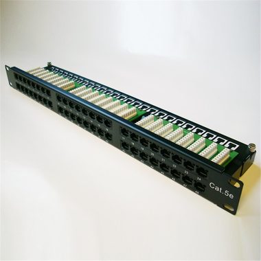 DATACOM Patch panel 48p. / CAT5E / 1U / 8x6p / UTP / 19"