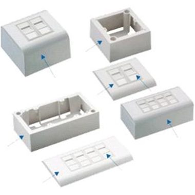DATACOM Dátová zásuvka UTP 2xRJ45 CAT5E (pod aj NAD omietku)