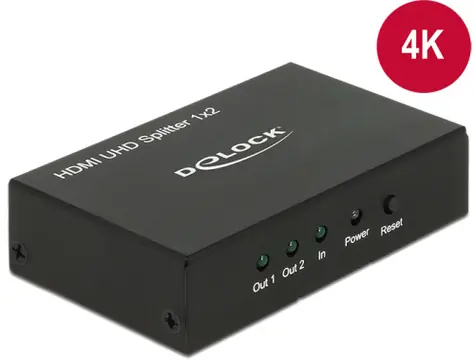 DeLock HDMI UHD Splitter 1 x HDMI vstup > 2 x HDMI výstup 4K 