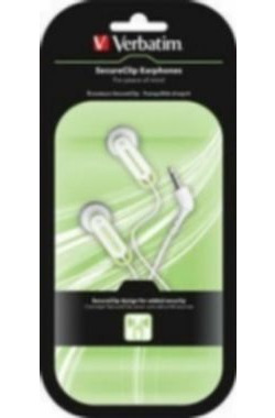 Verbatim Slúchadlá SecureClip - Zelená
