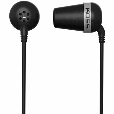 Koss Plug Color čierna / Špuntové slúchadlá / 3.5mm jack / 1.2m / bez kódu