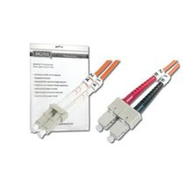 Digitus Fiber Optic Patch Cable, LC do SC,50/125 µ, Duplex, Class OM3 3 m