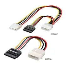 Equip Power Cable 5.25"->5.25"+SATA