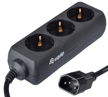 Equip Power Strip IEC Connector s 3x Schuko Socket pre UPS
