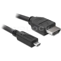 Delock HDMI 1.4 kábel A/D samec/samec, dĺžka 2 metre