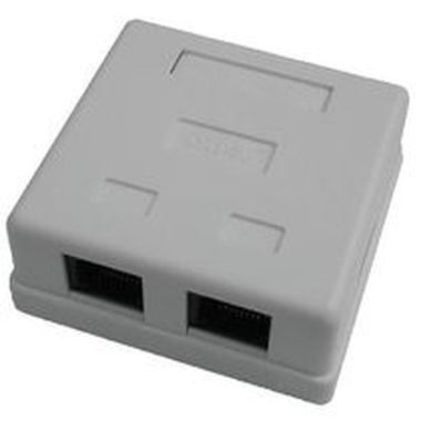 UTP Zásuvka / cat.5e / 2-Port biela