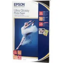 EPSON Paper Ultra Glossy Photo 10x15 (20 listov), 300g/m2