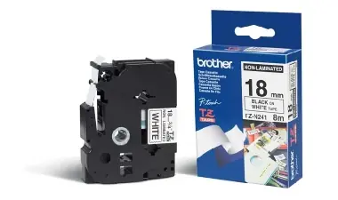 Brother - TZ-N241 biela/čierna (18mm, nelaminovaná)