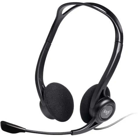 Logitech 960 USB Headset čierna / slúchadlá s mikrofónom / stereo / USB / kábel 2.4 m