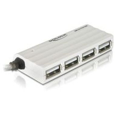 DeLock externý slim USB 2.0 húb 4portový