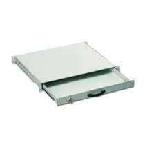 DIGITUS 19" uzamykateľný šuplík na klávesnici 1U šedý RAL 7035