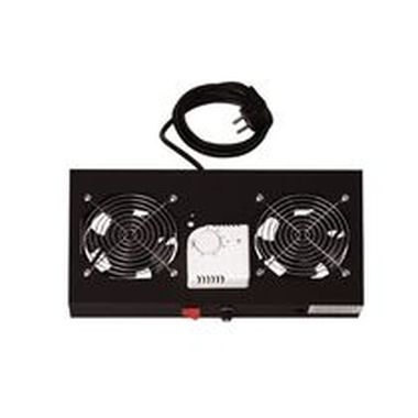 Digitus 19" vetracia jednotka, 1U, 2 ventilátory, čierna