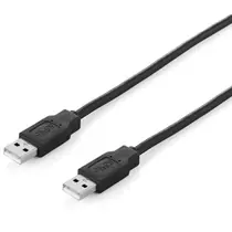 eQuip USB 2.0 Cable A->A 5,0 m M/M, black