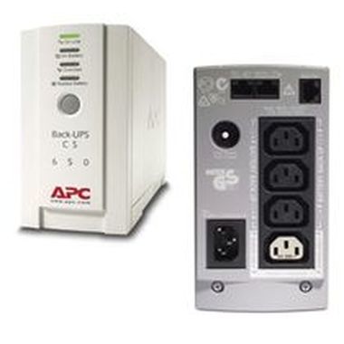 APC UPS BACK CS 650EI, dát. ochr., SW, kab.
