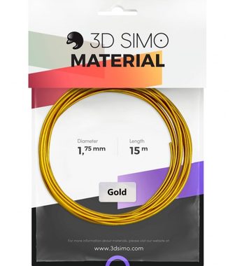 3DSimo Filament REAL GOLD - zlatá 15m