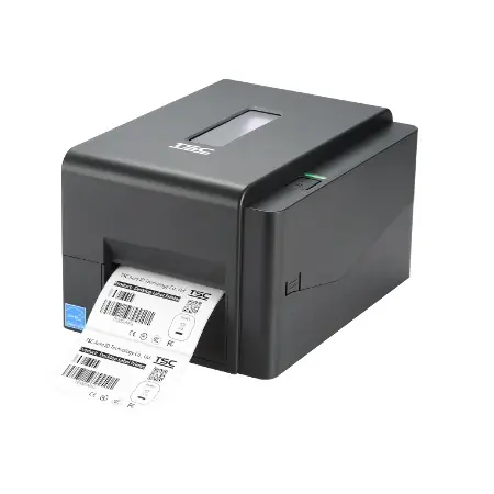 TSC TE210 Stolná termotlačiareň etikiet / TT-DT / 203 dpi / 108mm / USB / RS-232 / LAN / čierna