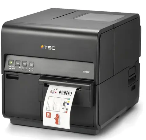 TSC CPX4P čierna / Pigment Ink. / Tlačiareň samolepiacich štítkov / 1200dpi / USB+LAN