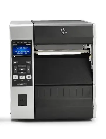 ZEBRA ZT620 203dpi BT sivá / TT / Tlačiareň samolepiacich štítkov / 203dpi / USB+RS-232+LAN+BT