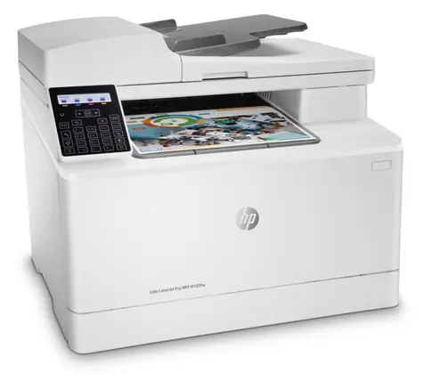 HP Color LaserJet Pre MFP M183fw / farebná / 600x600 DPI / A4 / 16 ppm / USB 2.0 / WiFi / LAN / ADF / FAX / biela