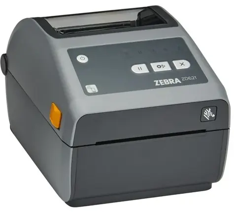 ZEBRA ZD621d (ZD6A042-D0EF00EZ) 203dpi sivá / DT / Tlačiareň samolepiacich štítkov / 203dpi / USB+BT+LAN+RS232