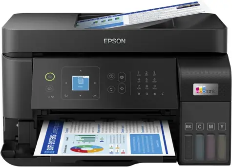 EPSON EcoTank L5590 čierna / Atramentová multifunkcia / A4 / 20ppm / 4800x1200dpi / tlač &amp; skenovanie &amp; kop. fax/ USB&amp;Wi-Fi