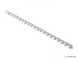 GBC Krúžkové plastové chrbty 9:16" 8mm biela 