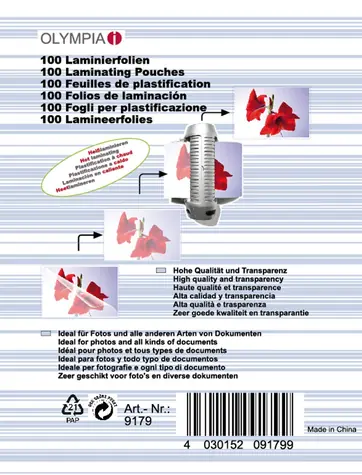Olympia Business Cards Laminovacia fólia 125mic / 100ks