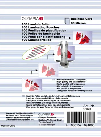 Olympia Business Cards Laminovacia fólia 80mic / 100ks